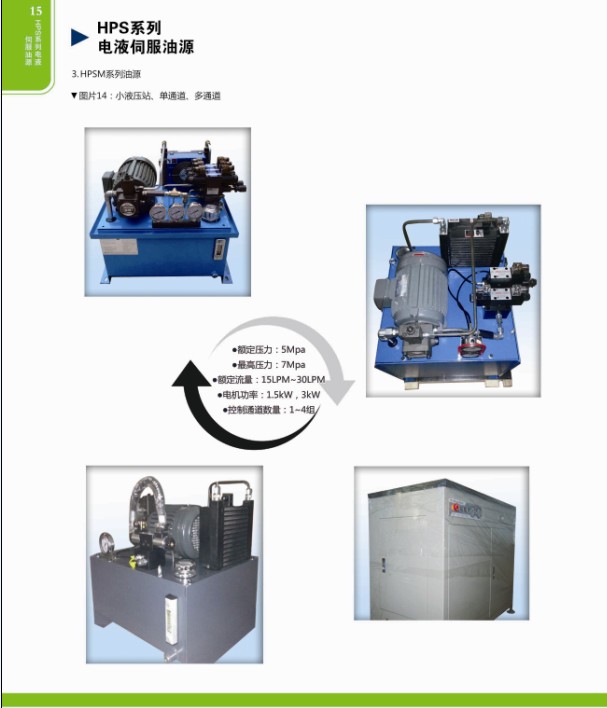HPS系列电液伺服油源